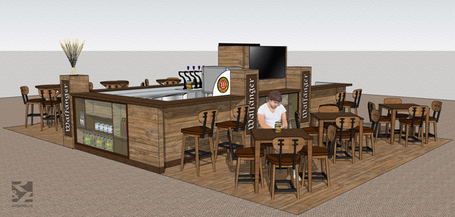 Quiosque Cerveja Artesanal Ribeirão Shopping Projeto R&A